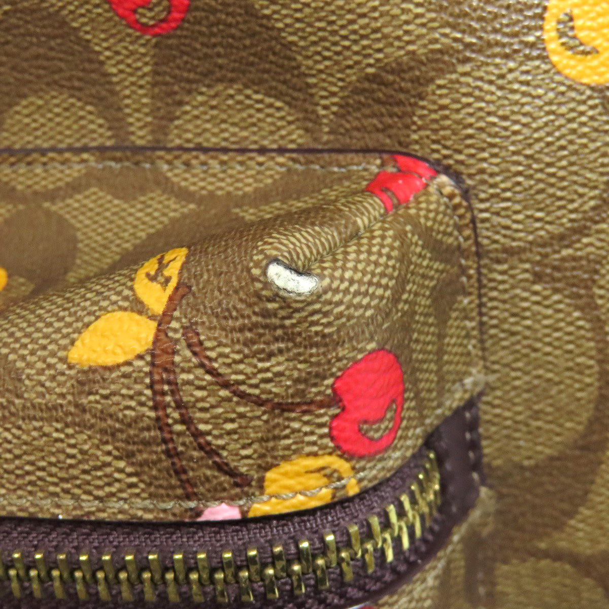 COACH F31372 Cherry Signature Backpack Â· Daypack PVC Ladies [Used]