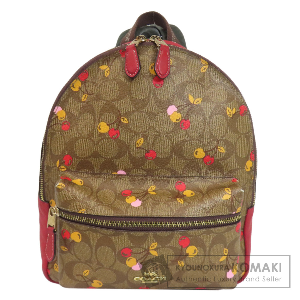 COACH F31372 Cherry Signature Backpack Â· Daypack PVC Ladies [Used]