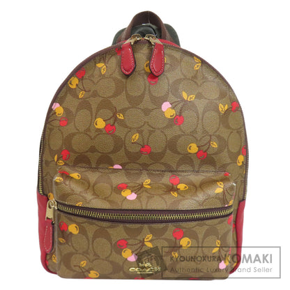 COACH F31372 Cherry Signature Backpack Â· Daypack PVC Ladies [Used]