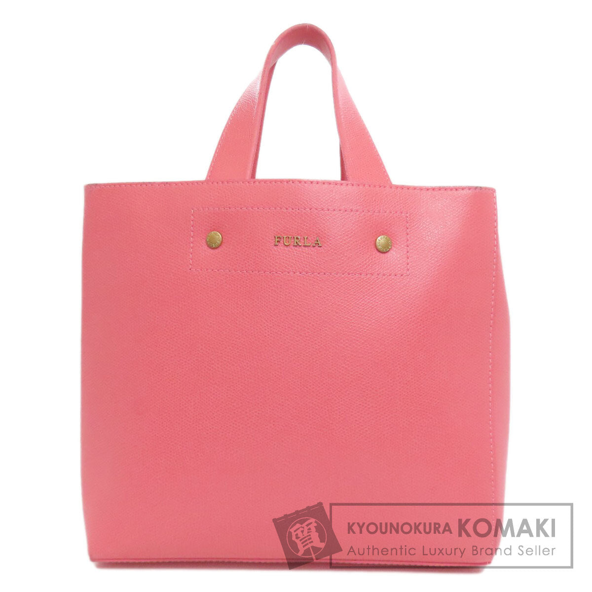 Furla logo Tote Bag Leather Ladies [Used]