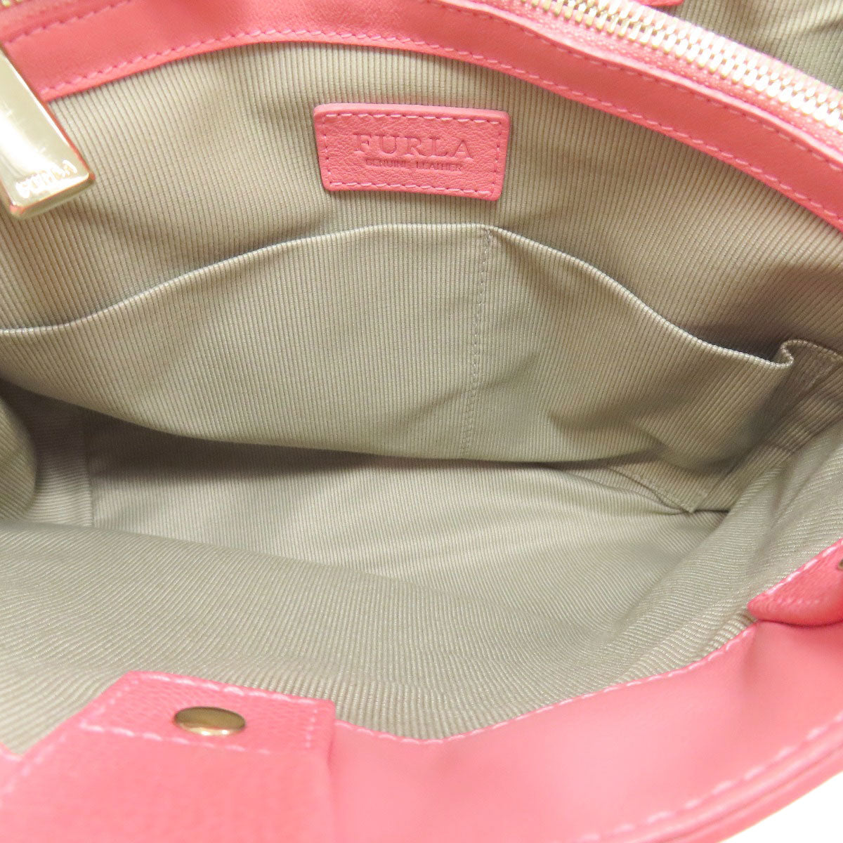 Furla logo Tote Bag Leather Ladies [Used]