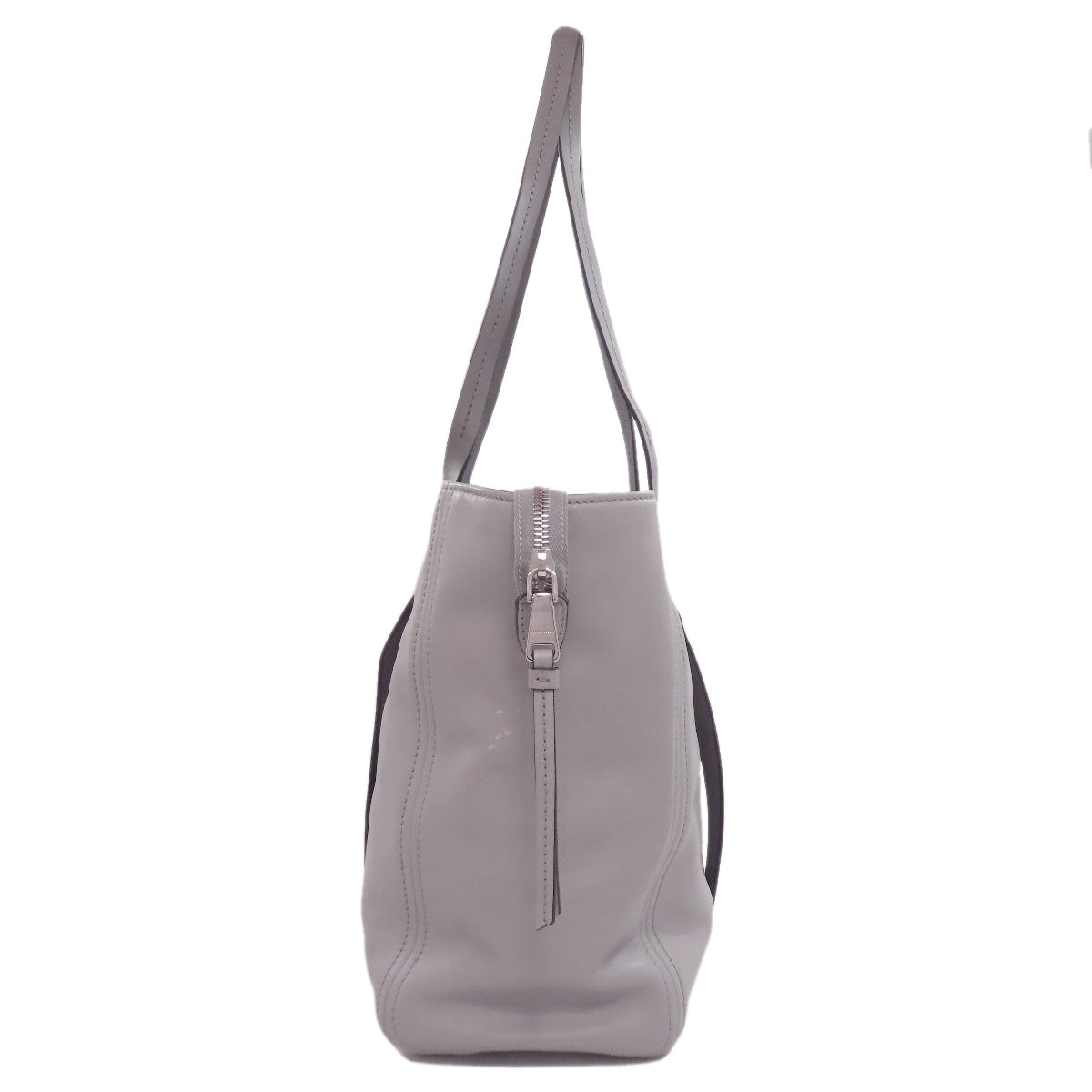 MIUMIU logo Tote Bag Leather Ladies [Used]