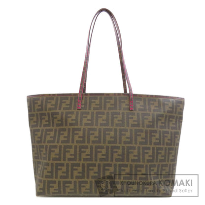FENDI Zucca pattern Tote Bag Leather Ladies [Used]