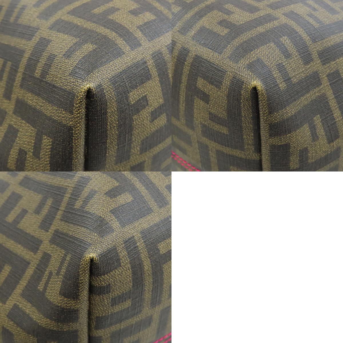 FENDI Zucca pattern Tote Bag Leather Ladies [Used]