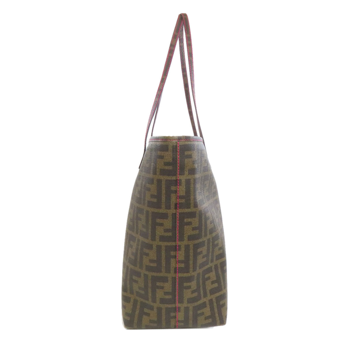 FENDI Zucca pattern Tote Bag Leather Ladies [Used]