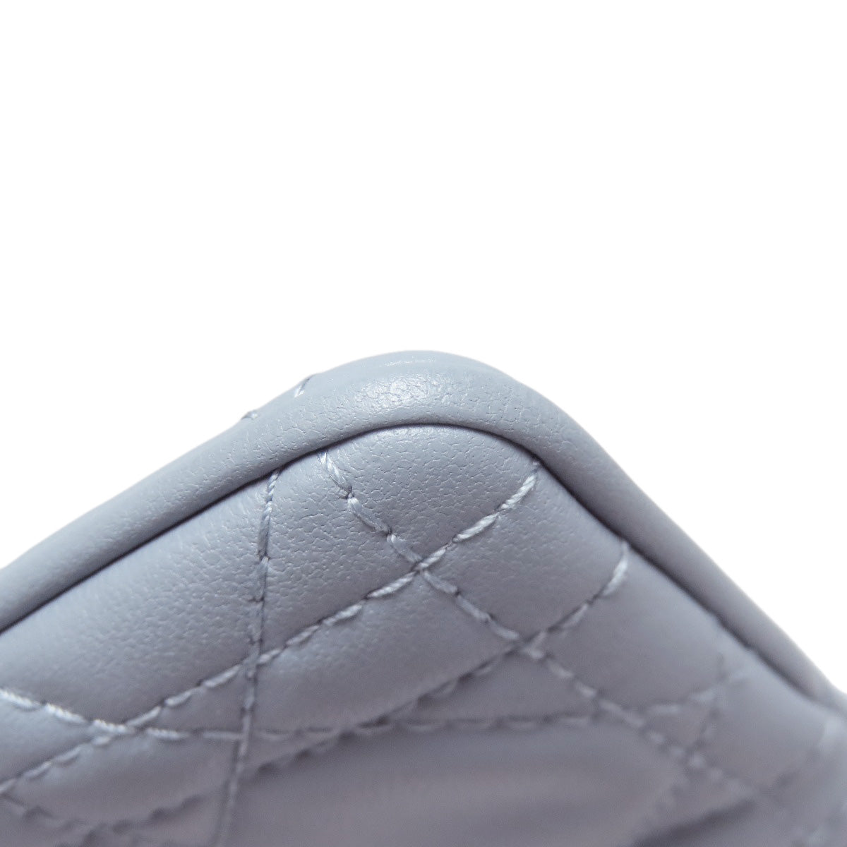 CHRISTIAN DIOR Cannage logo charm coin purse Calf Ladies [Used]