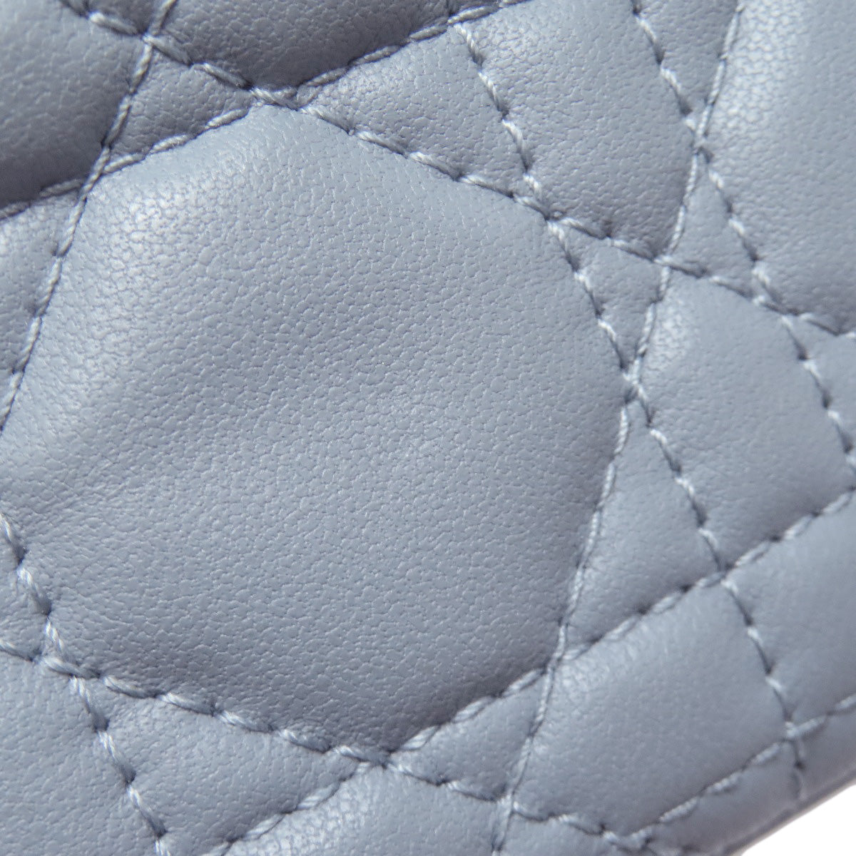 CHRISTIAN DIOR Cannage logo charm coin purse Calf Ladies [Used]