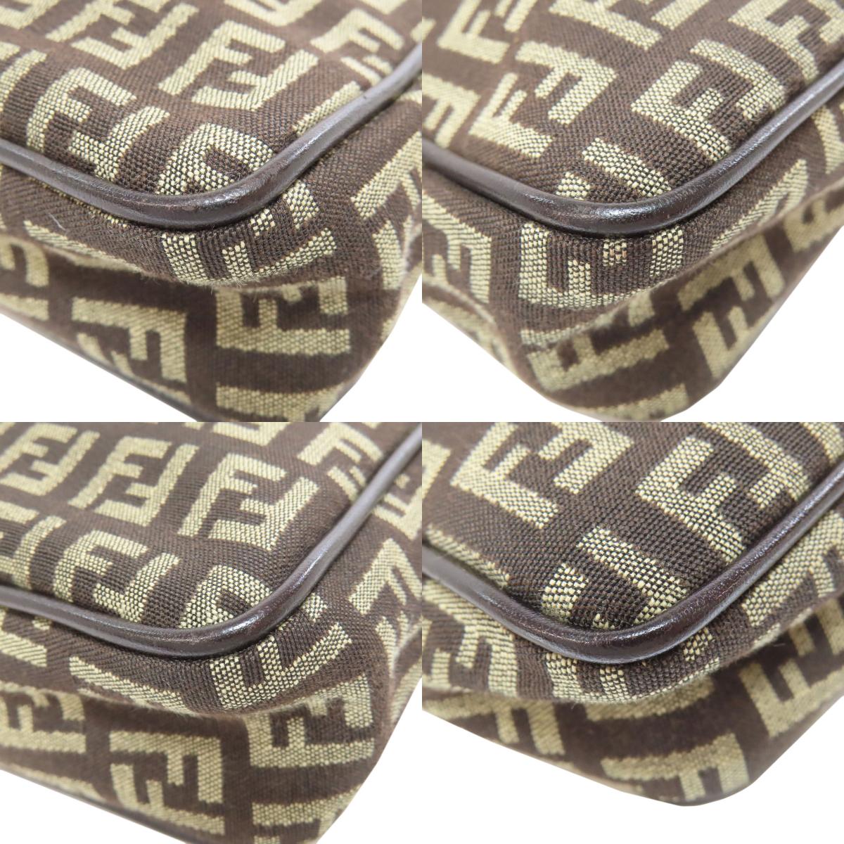 FENDI Zucca pattern Shoulder Bag Canvas Ladies [Used]