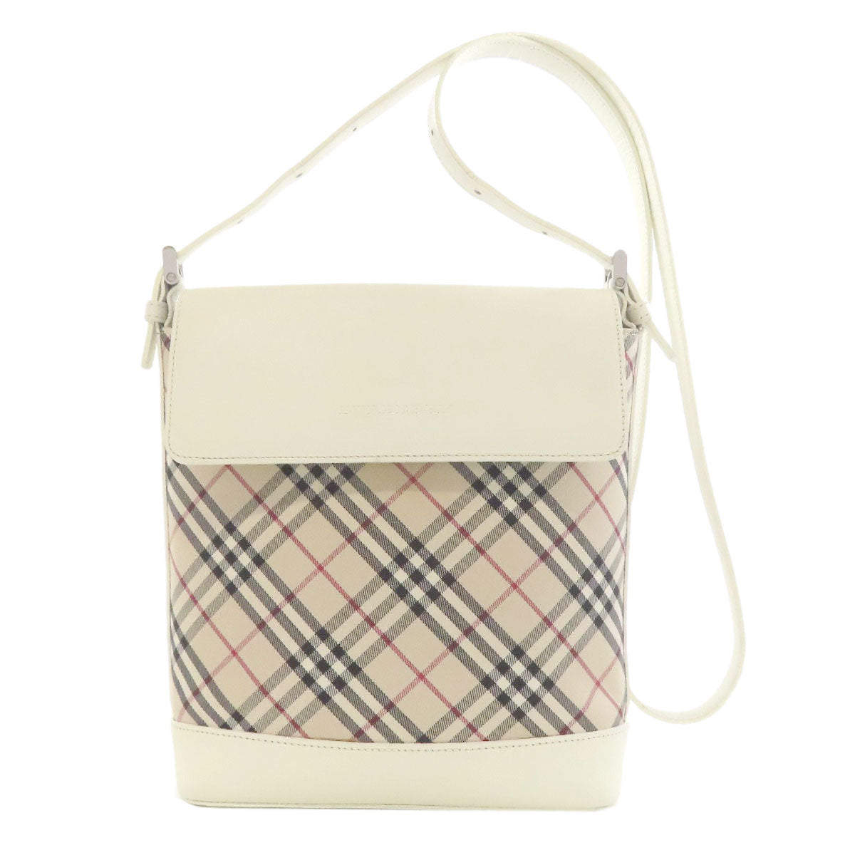 BURBERRY Nova Check Shoulder Bag Leather CanvasLadies [Used]