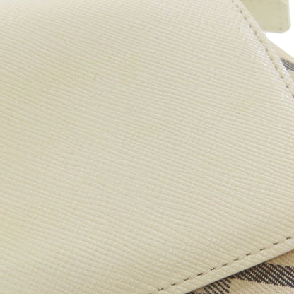 BURBERRY Nova Check Shoulder Bag Leather CanvasLadies [Used]