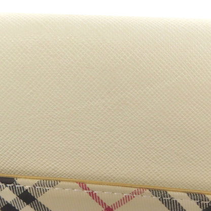 BURBERRY Nova Check Shoulder Bag Leather CanvasLadies [Used]