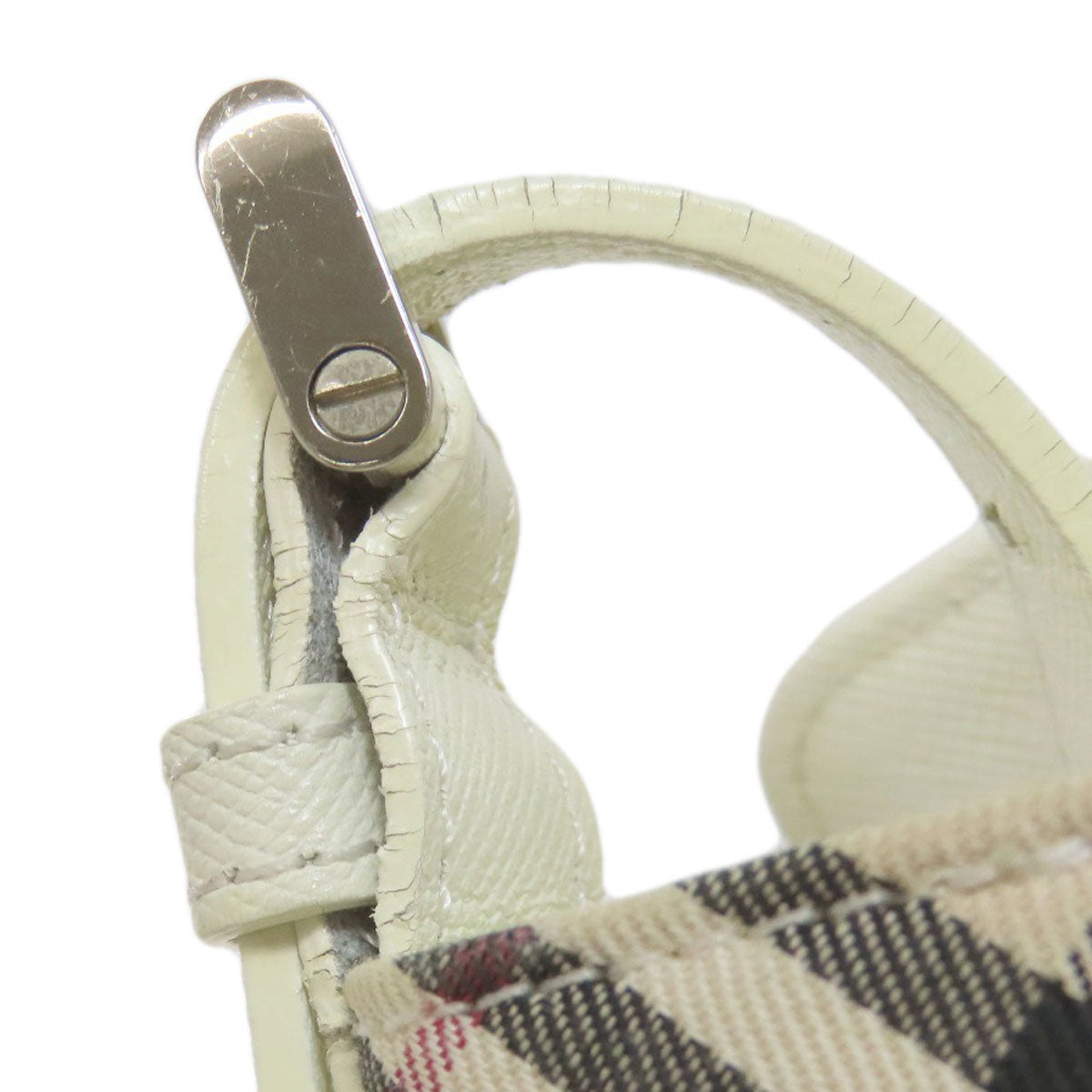 BURBERRY Nova Check Shoulder Bag Leather CanvasLadies [Used]