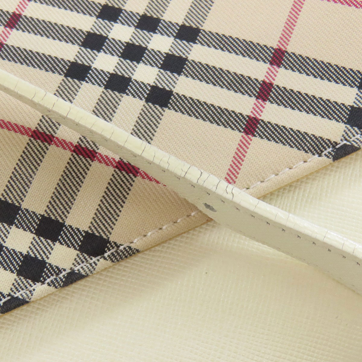 BURBERRY Nova Check Shoulder Bag Leather CanvasLadies [Used]