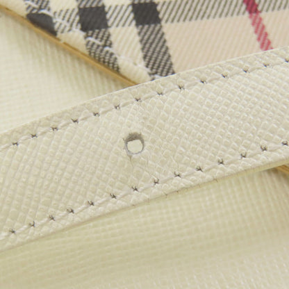 BURBERRY Nova Check Shoulder Bag Leather CanvasLadies [Used]