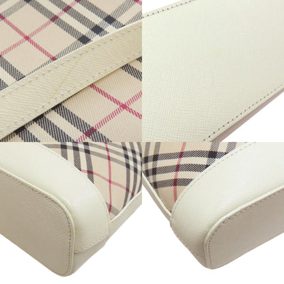 BURBERRY Nova Check Shoulder Bag Leather CanvasLadies [Used]