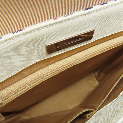 BURBERRY Nova Check Shoulder Bag Leather CanvasLadies [Used]