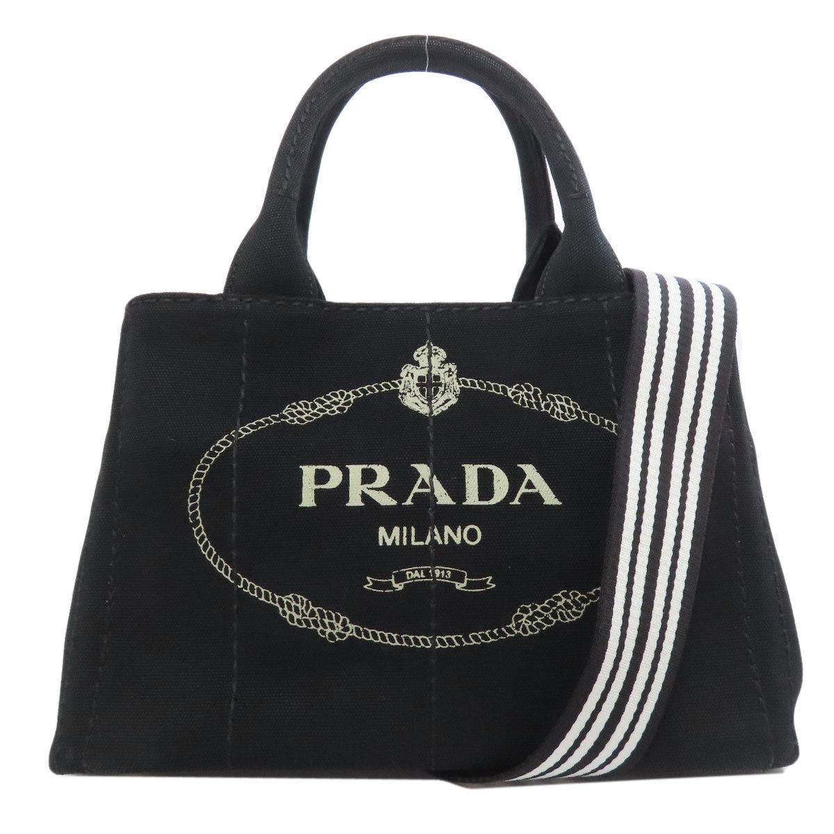 PRADA Canapa mini 2 WAY Handbag Canvas Ladies [Used]
