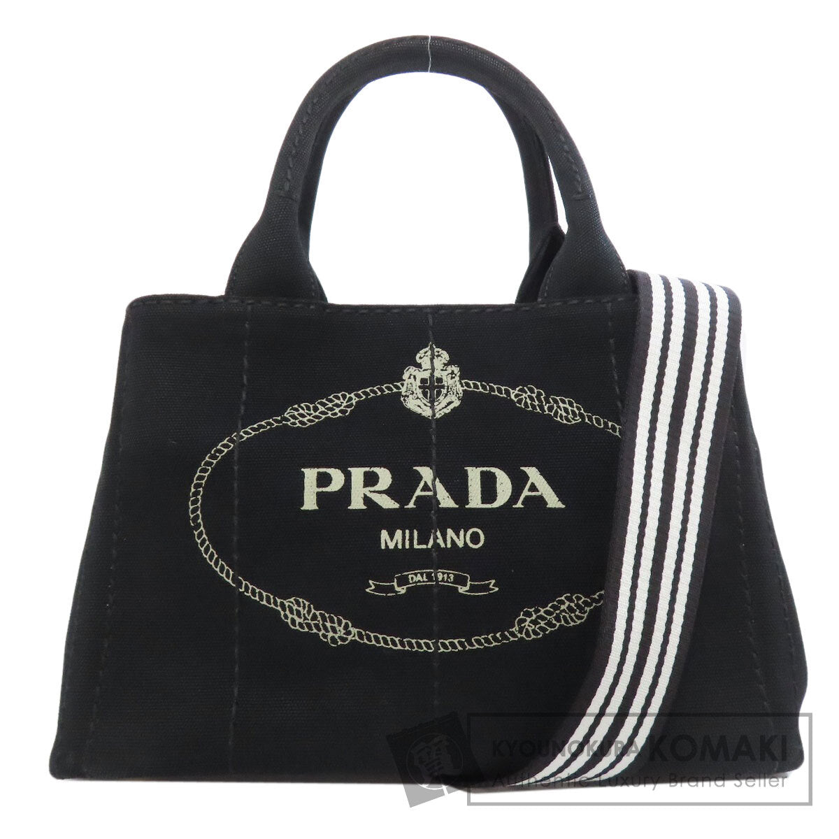 PRADA Canapa mini 2 WAY Handbag Canvas Ladies [Used]