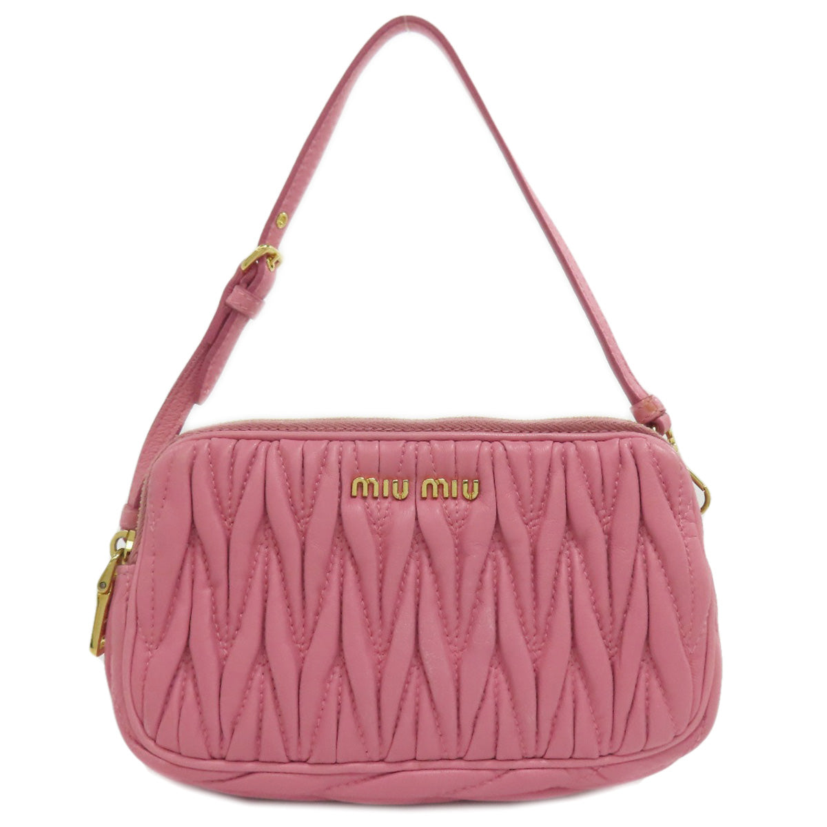 MIUMIU Materasse Accessory pouch Leather Ladies [Used]