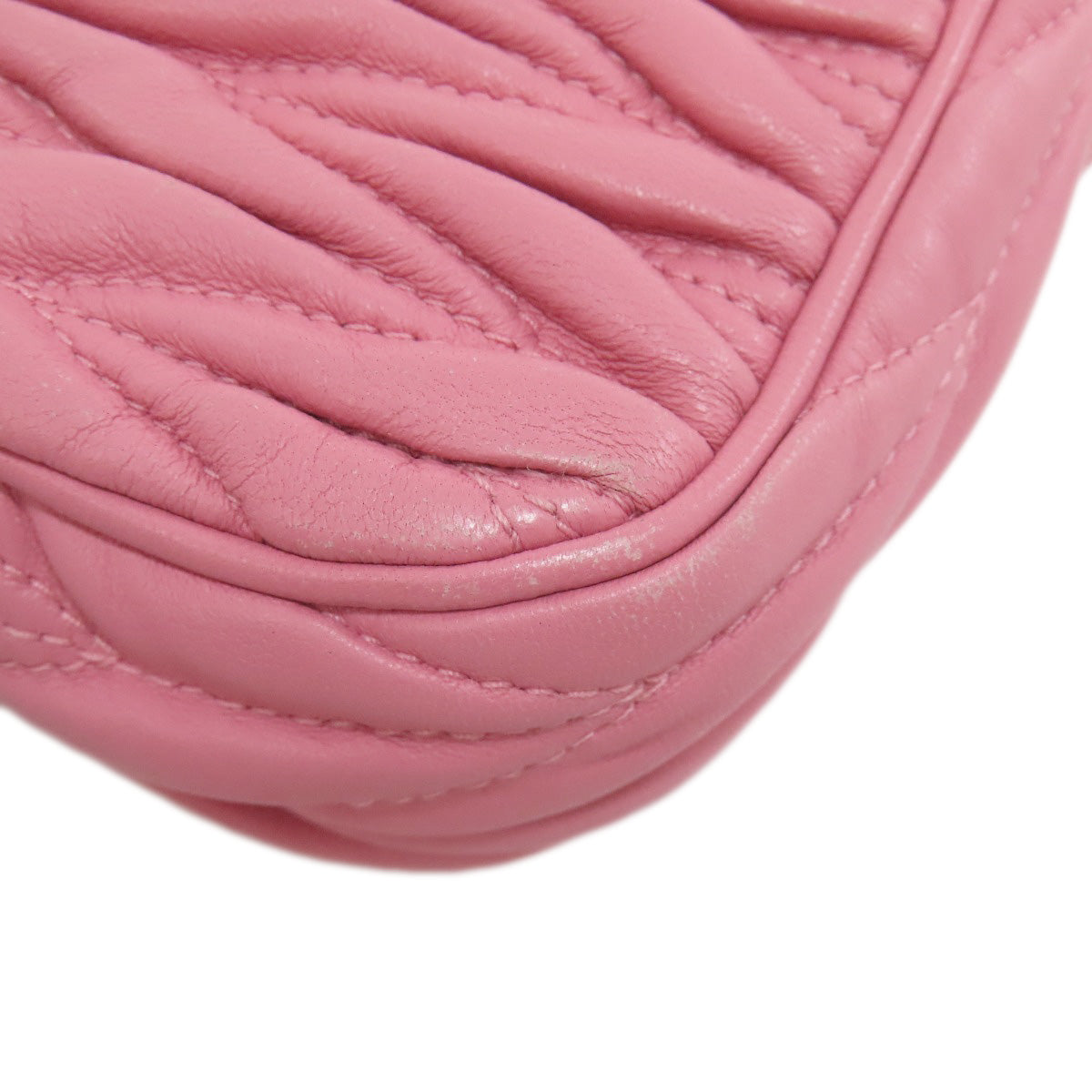 MIUMIU Materasse Accessory pouch Leather Ladies [Used]