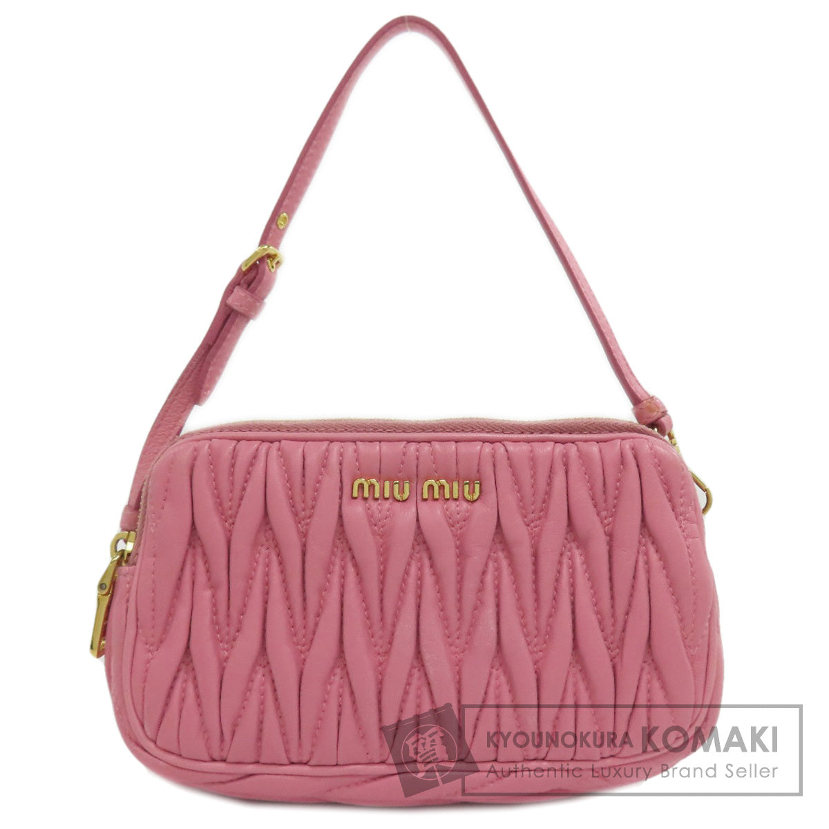 MIUMIU Materasse Accessory pouch Leather Ladies [Used]