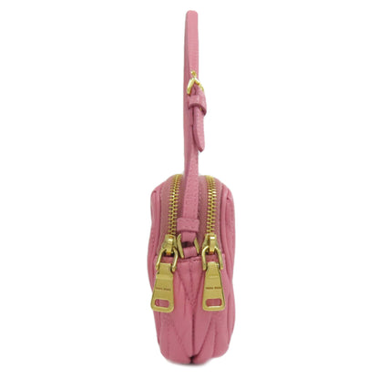 MIUMIU Materasse Accessory pouch Leather Ladies [Used]
