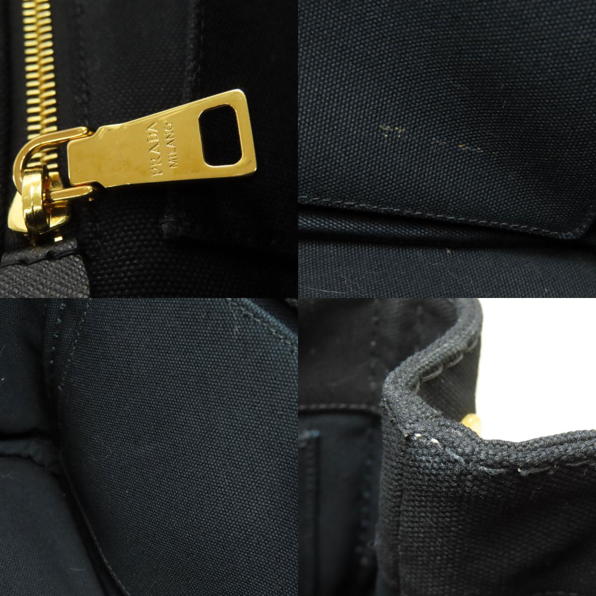 PRADA Canapa Mini 2WAY Handbag Canvas Ladies [Used]