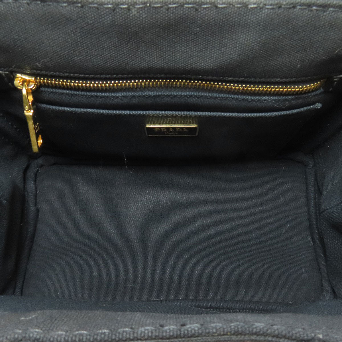 PRADA Canapa Mini 2WAY Handbag Canvas Ladies [Used]