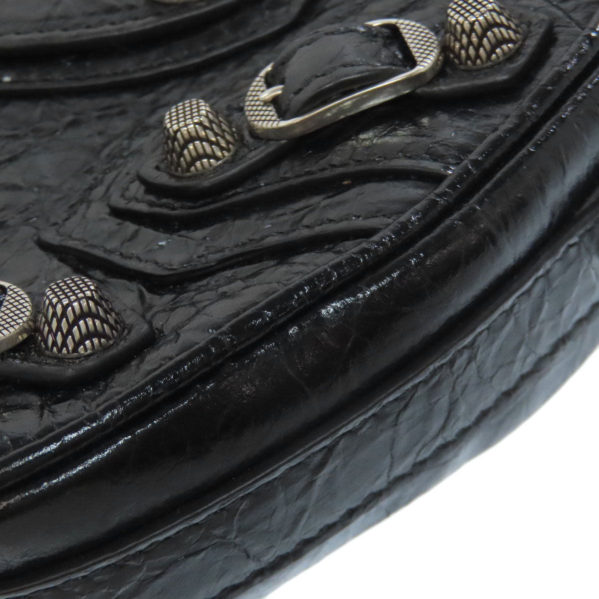 BALENCIAGA Heart motif Shoulder Bag Leather Ladies [Used]