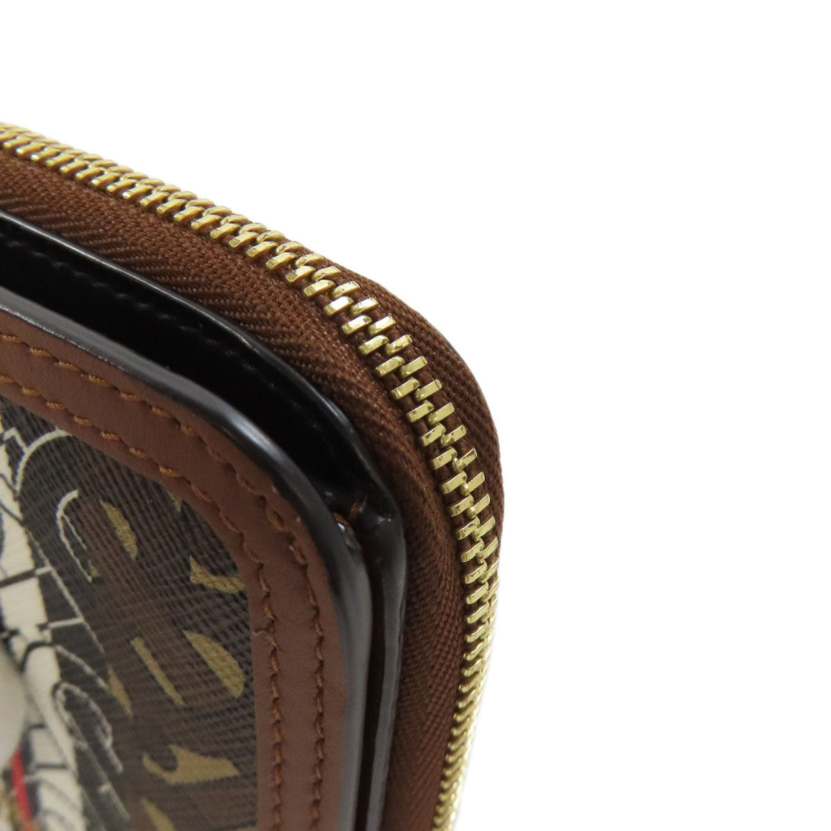 BURBERRY TB logo pattern Bifold Wallet with Coin Pocket Leather Ladies [Used]