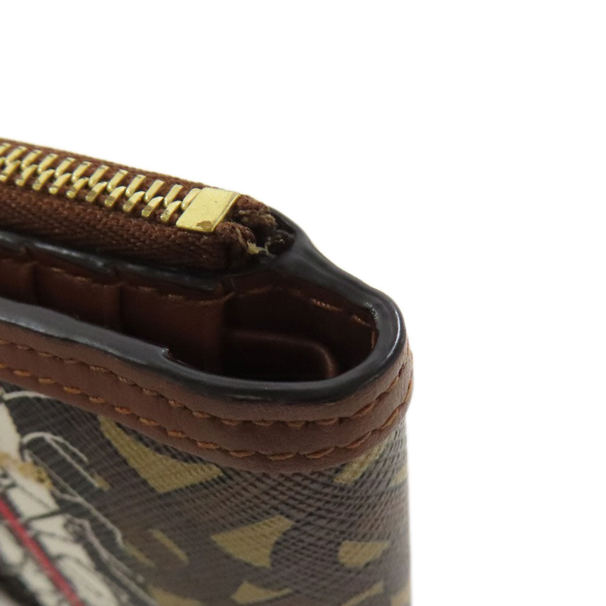 BURBERRY TB logo pattern Bifold Wallet with Coin Pocket Leather Ladies [Used]