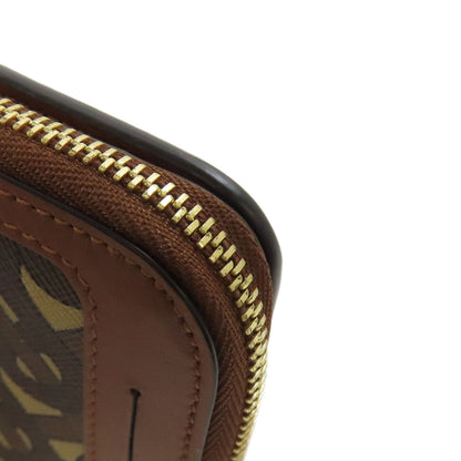 BURBERRY TB logo pattern Bifold Wallet with Coin Pocket Leather Ladies [Used]