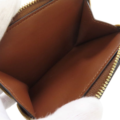 BURBERRY TB logo pattern Bifold Wallet with Coin Pocket Leather Ladies [Used]