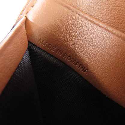 BURBERRY TB logo pattern Bifold Wallet with Coin Pocket Leather Ladies [Used]