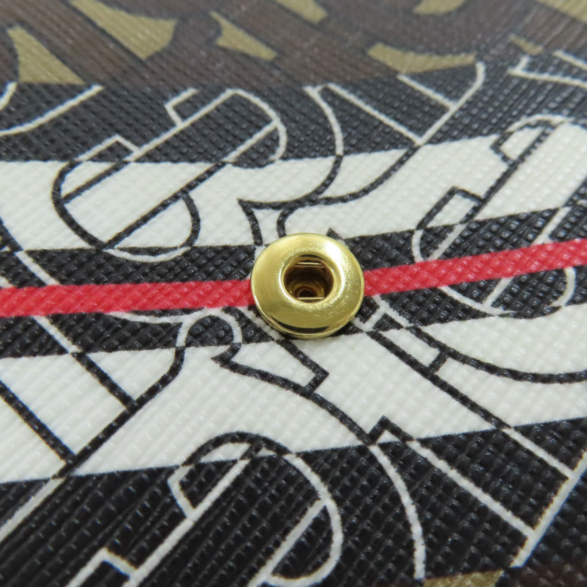 BURBERRY logo Bifold Wallet with Coin Pocket PVC Ladies [Used]