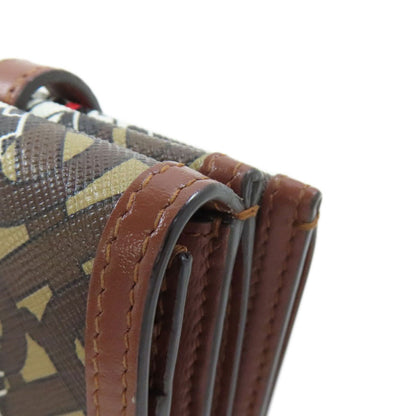 BURBERRY logo Bifold Wallet with Coin Pocket PVC Ladies [Used]