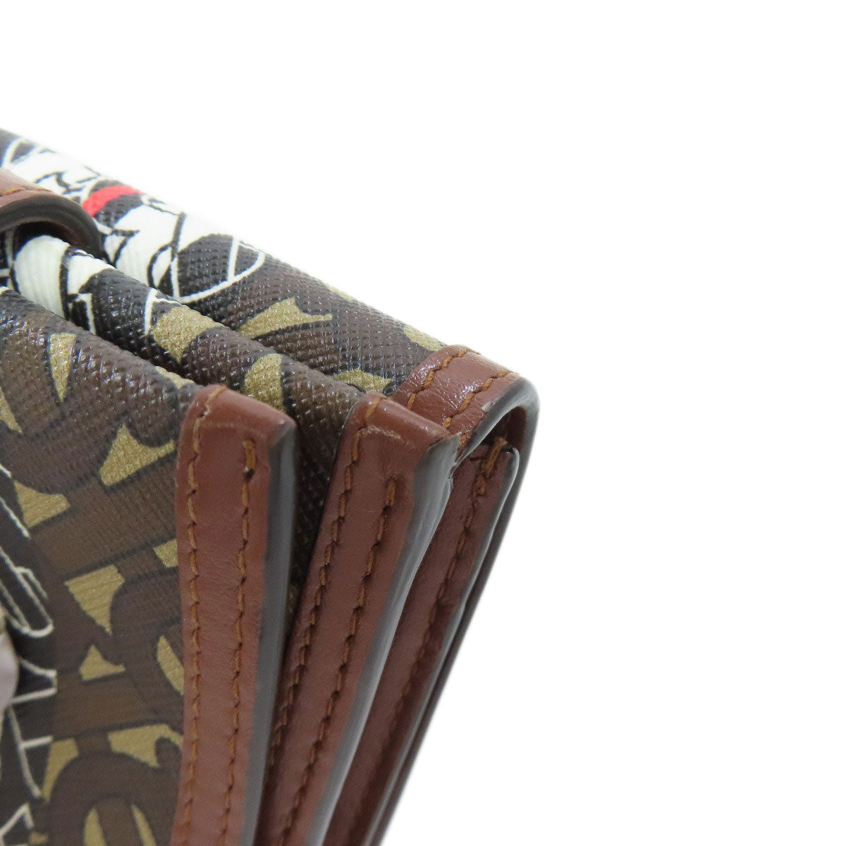 BURBERRY logo Bifold Wallet with Coin Pocket PVC Ladies [Used]