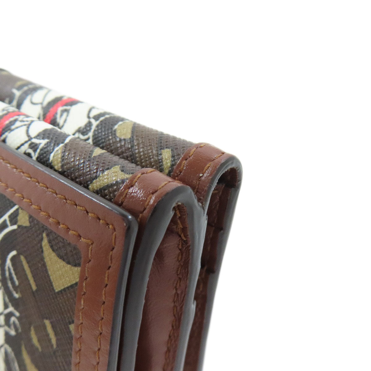 BURBERRY logo Bifold Wallet with Coin Pocket PVC Ladies [Used]