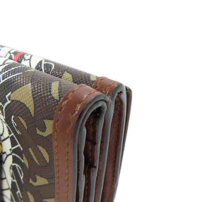 BURBERRY logo Bifold Wallet with Coin Pocket PVC Ladies [Used]