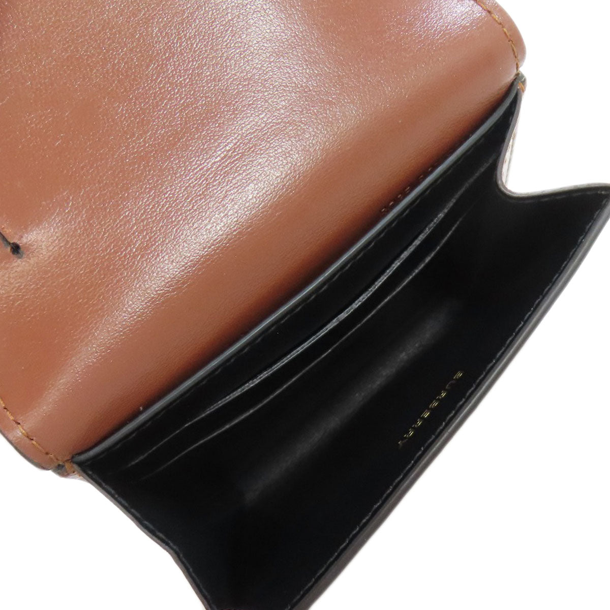 BURBERRY logo Bifold Wallet with Coin Pocket PVC Ladies [Used]