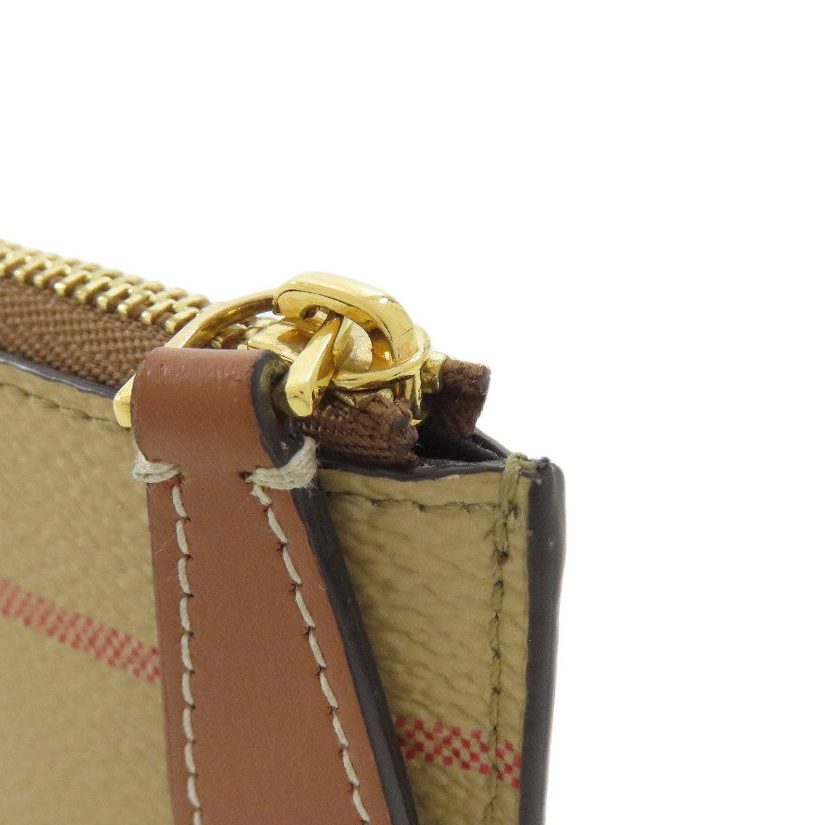 BURBERRY Nova Check coin purse Leather Ladies [Used]