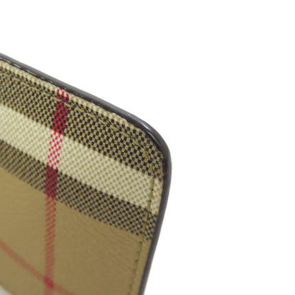 BURBERRY Nova Check coin purse Leather Ladies [Used]
