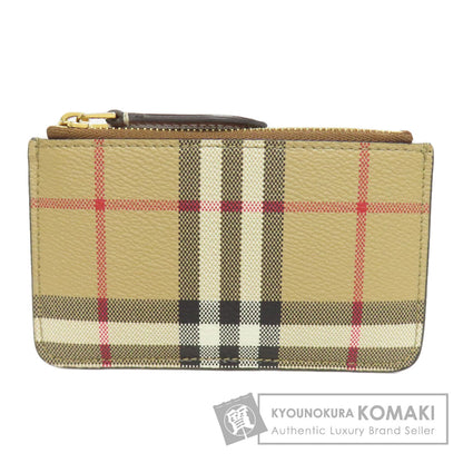 BURBERRY Nova Check coin purse Leather Ladies [Used]