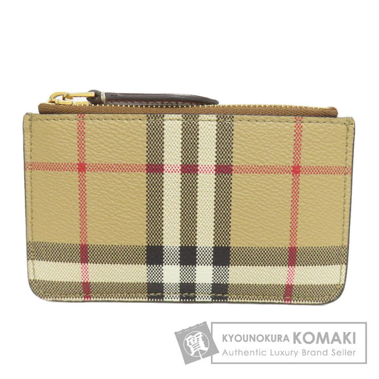 BURBERRY Nova Check coin purse Leather Ladies [Used]