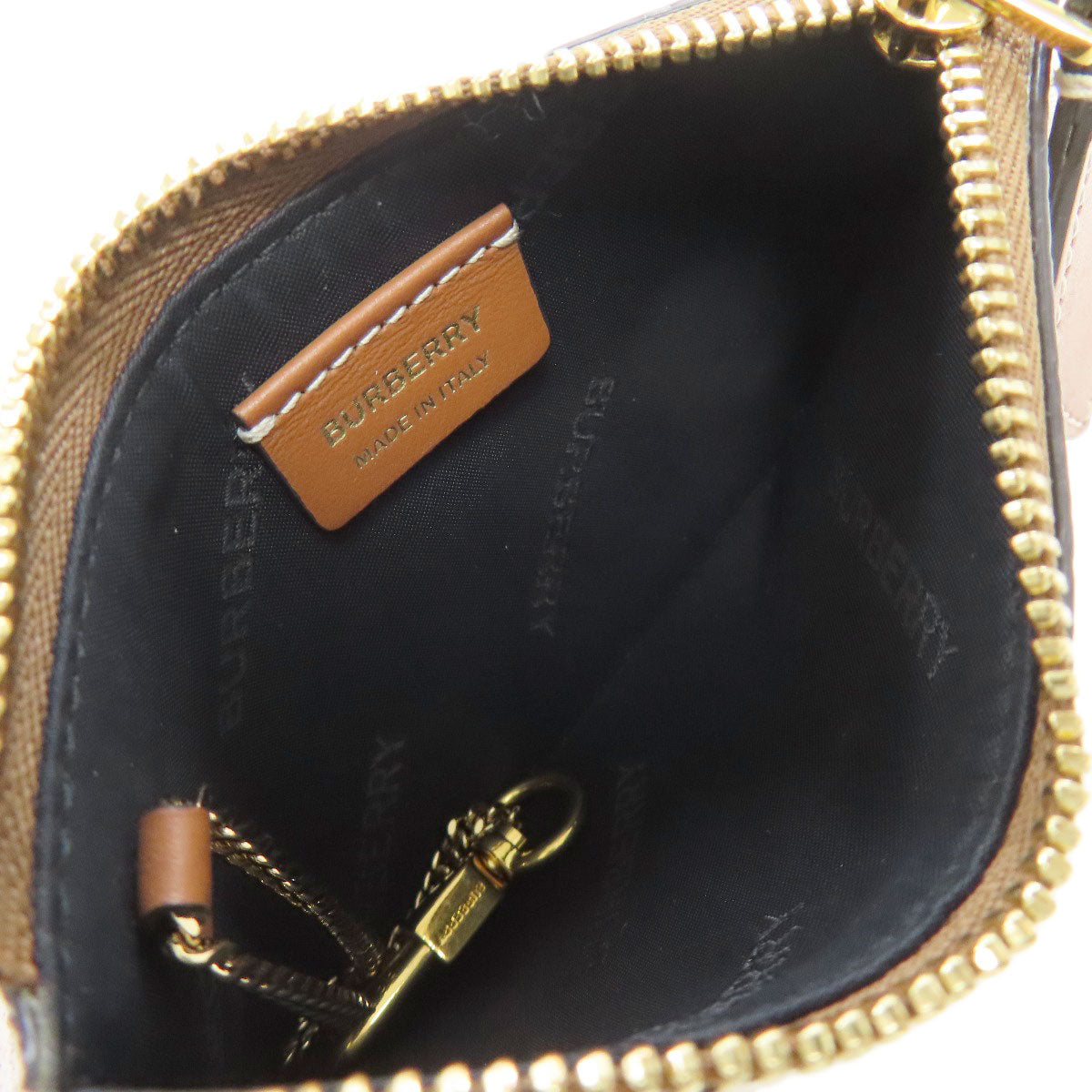 BURBERRY Nova Check coin purse Leather Ladies [Used]