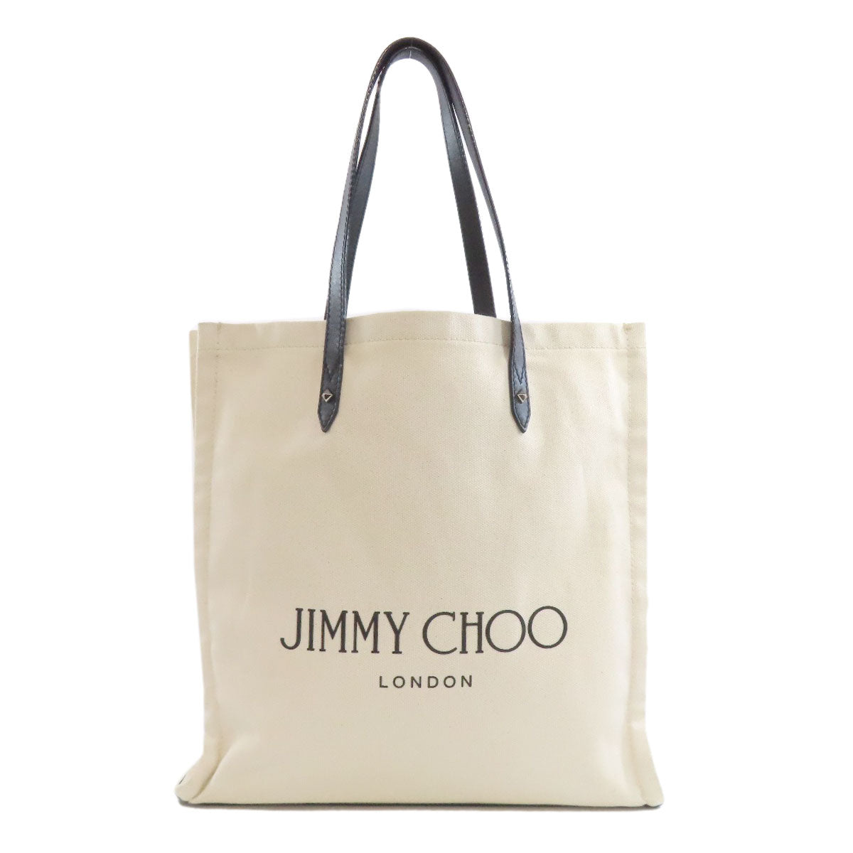 Jimmy Choo logo Tote Bag Canvas Ladies [Used]