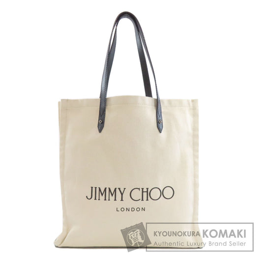 Jimmy Choo logo Tote Bag Canvas Ladies [Used]