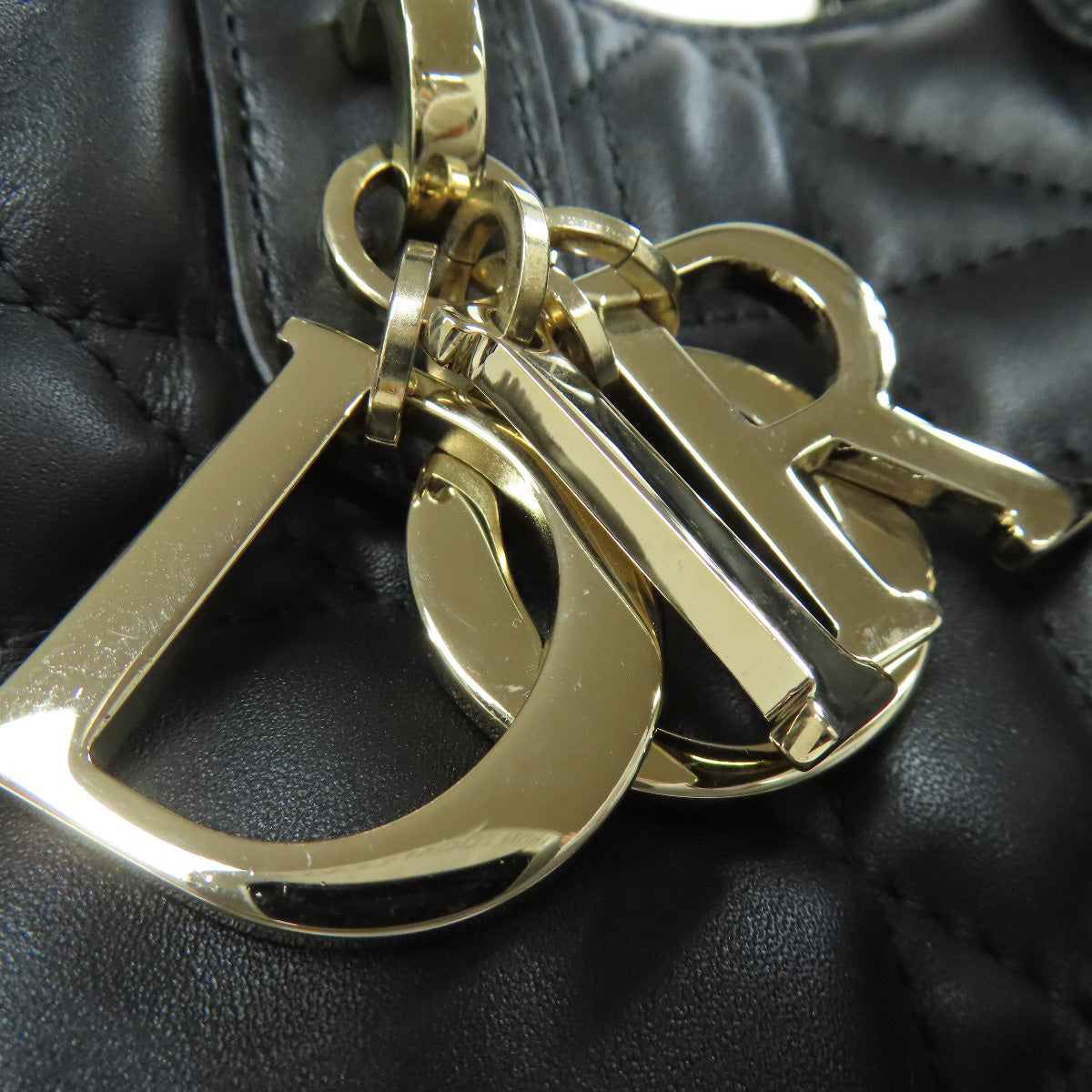 CHRISTIAN DIOR To joule Tote Bag Calf Ladies [Used]