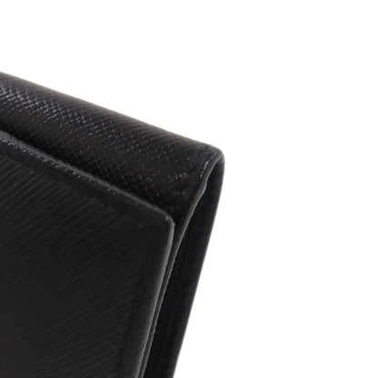 PRADA M504A Business Card Holder LogoHardware Card Case Safiano Ladies [Used]