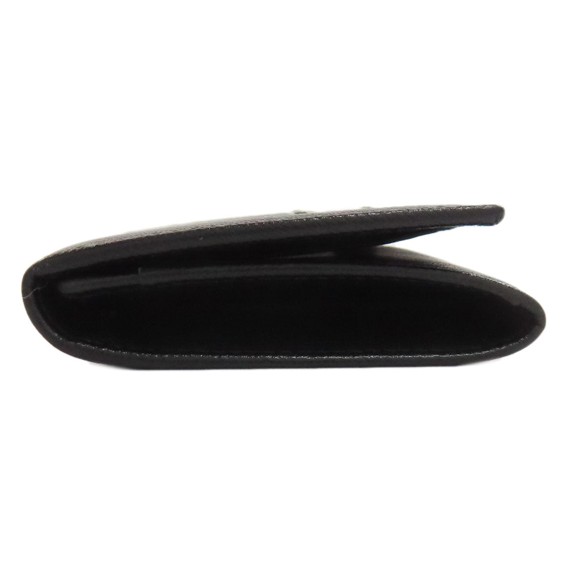 PRADA M504A Business Card Holder LogoHardware Card Case Safiano Ladies [Used]